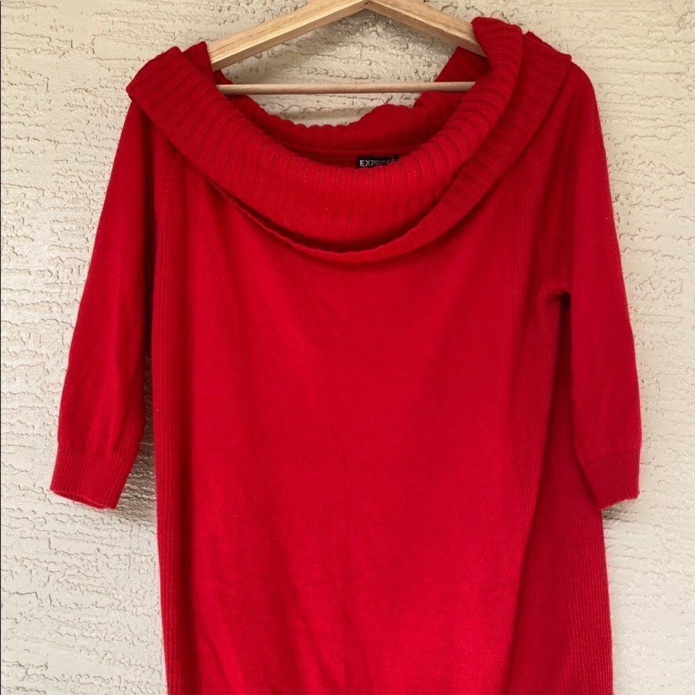 Express Ladies Red Sweater Size L.